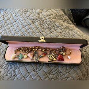 Gold Juicy Couture charm bracelet